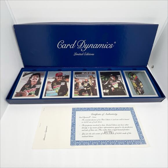 🎁 Card Dynamics Kyle Petty #42 Set of 5 Limited Edition Metal Trading Cards - Picture 2 of 5